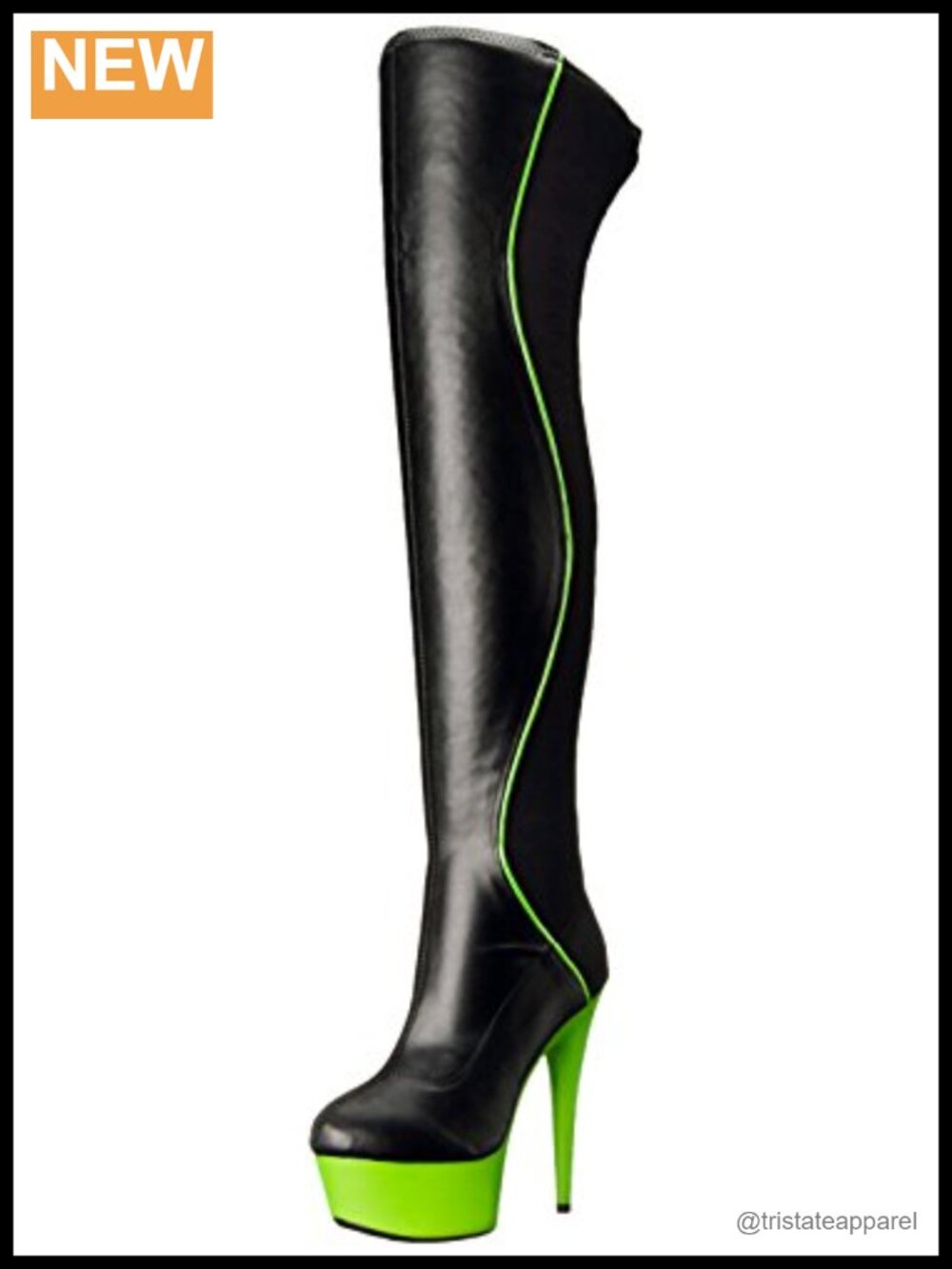 Over-the-Knee Spandex Heeled Boots with Buckle Accents Women's 26in
